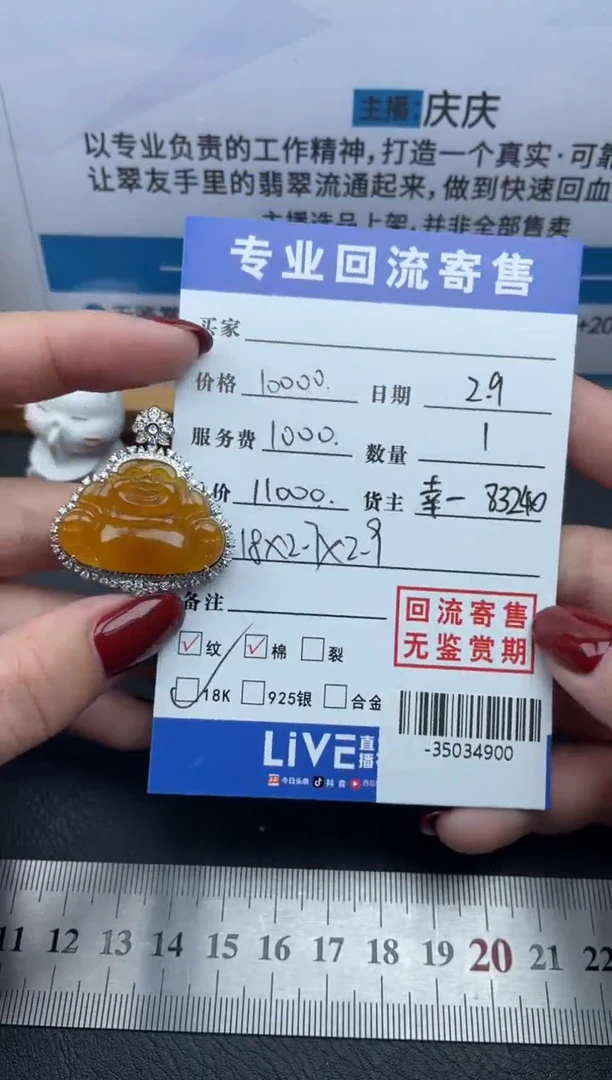 【闪购商品】翡翠颈饰18K金镶嵌多人-35034900