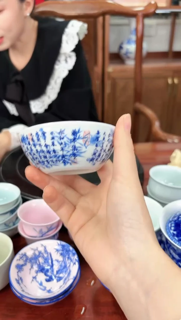 A33景德镇兰亭集序宫碗