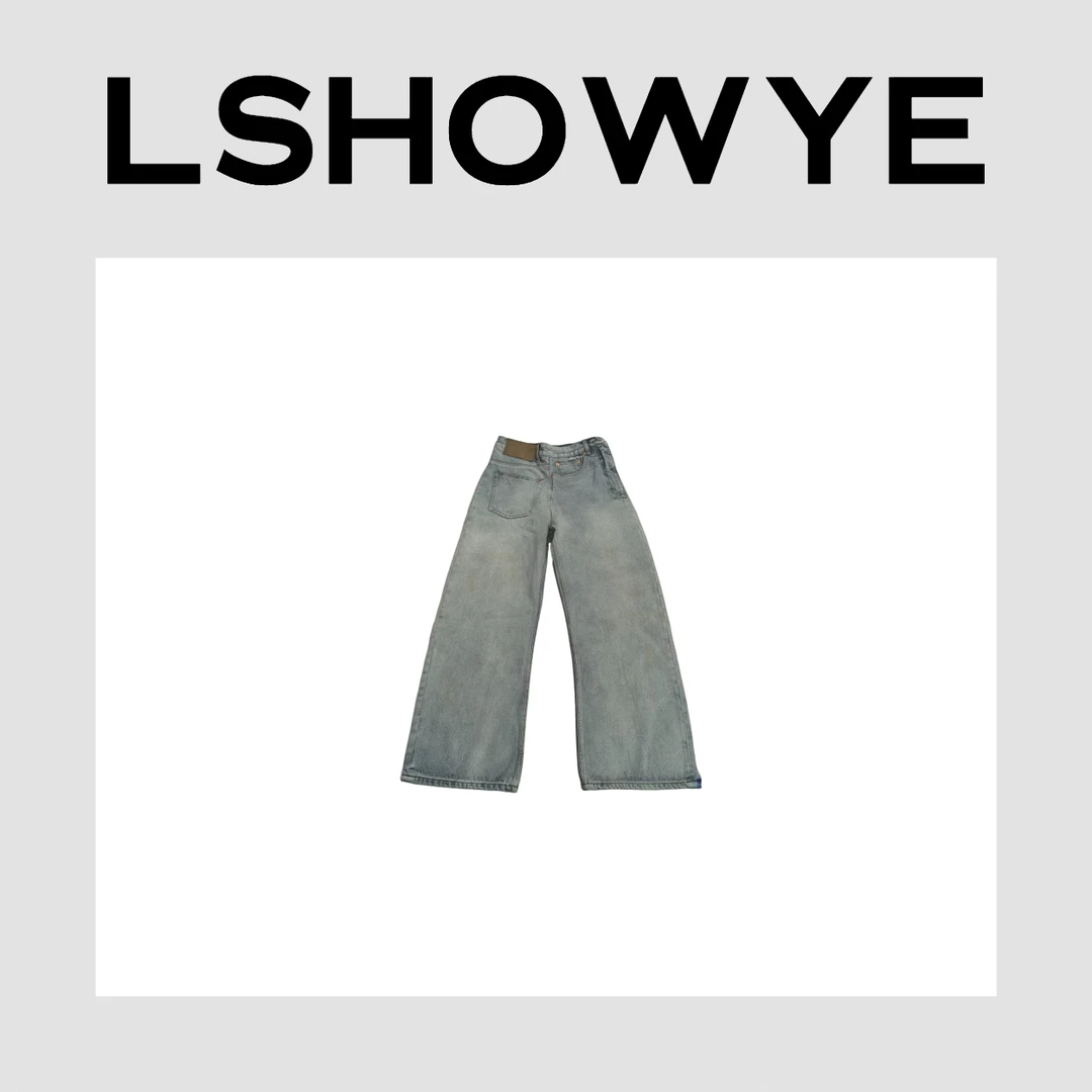 LSHOWYE｜ 不规则口袋脏脏牛仔裤 CY08