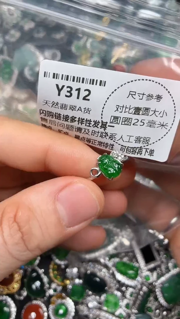 颈饰未镶嵌翡翠Y312戒指