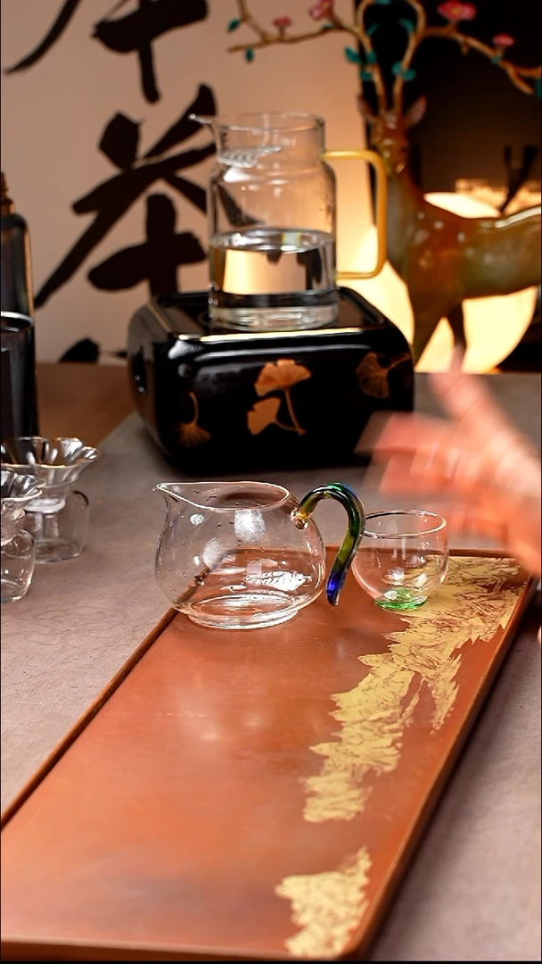 暗香疏影/晶彩锦文匀杯/迷翠350ml+圆融杯湖绿1入