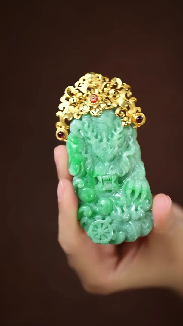 未镶嵌挂件翡翠闪购 龙牌