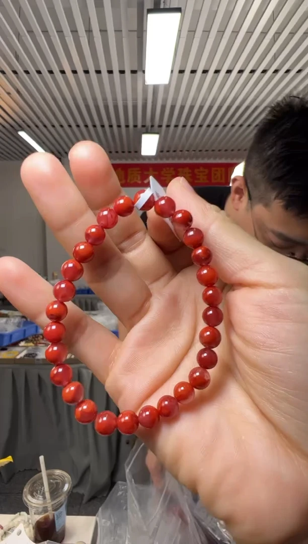 手串未镶嵌南红玛瑙南红玛瑙圆珠约6.5mm单圈手串