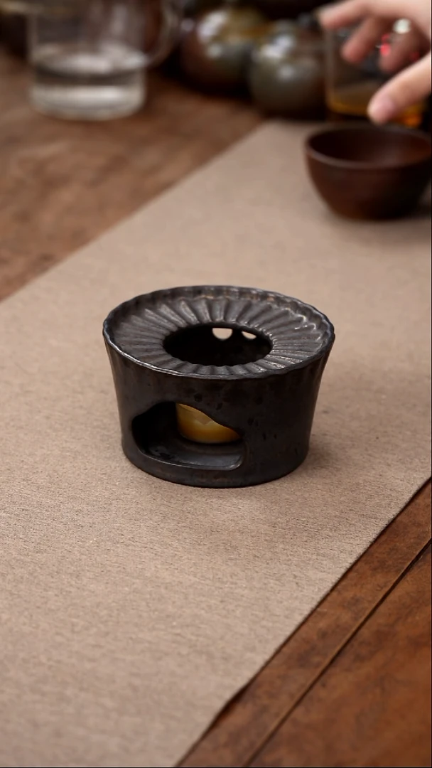 茶壶紫砂条纹温茶炉