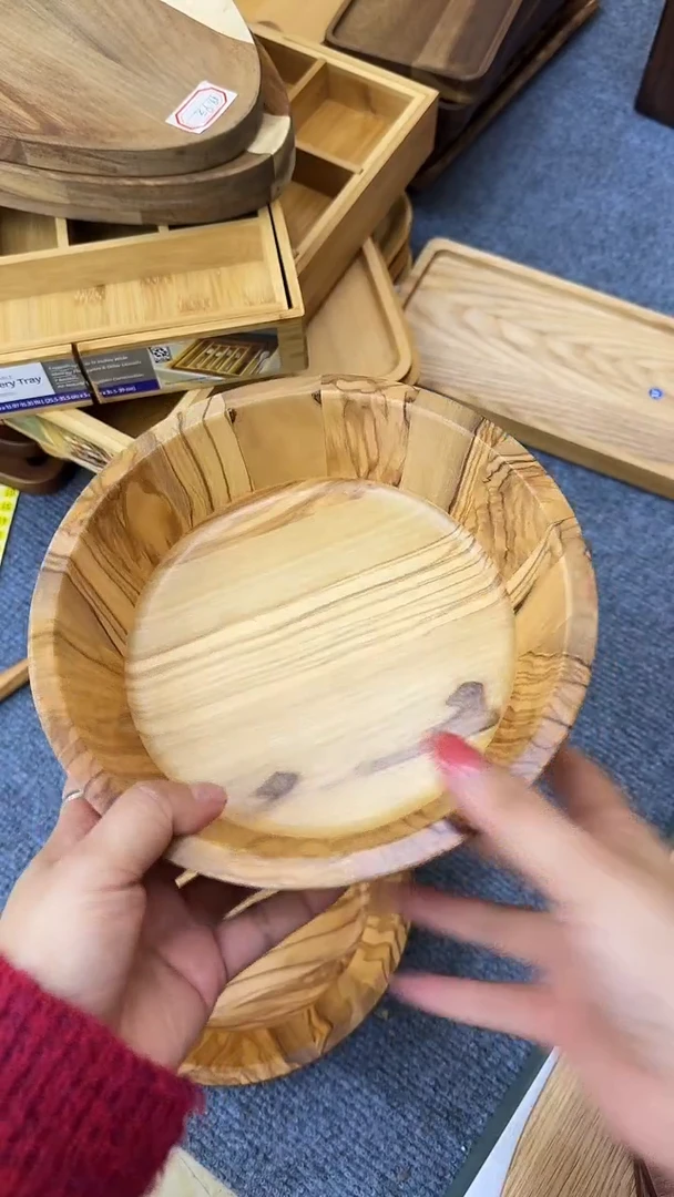 闪购木制品 橄榄木大号碗