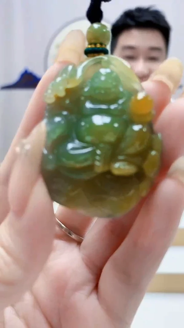 未镶嵌定制翡翠5028DD-毛货挂件136