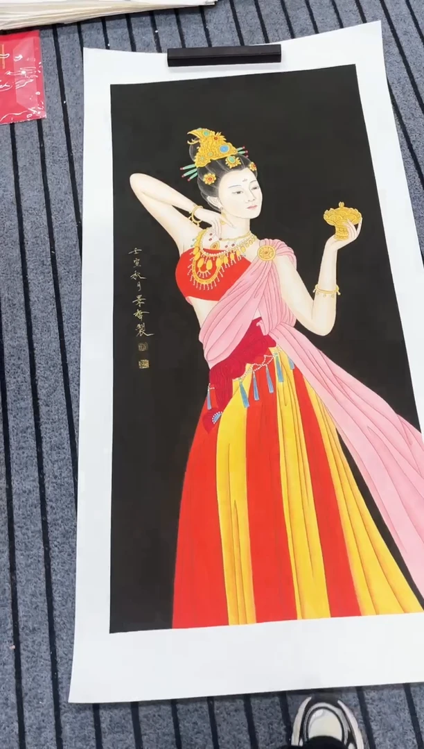 精品国画人物作品