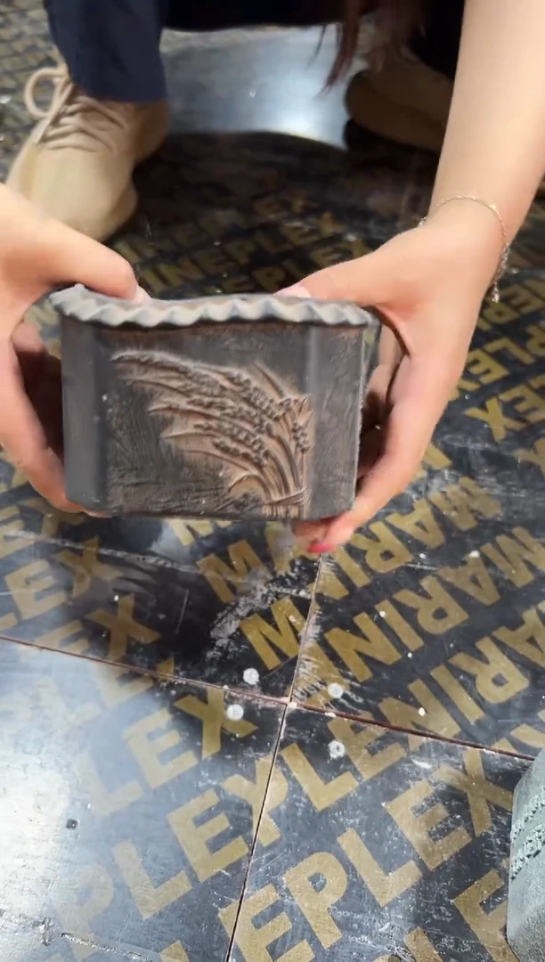 陶土【火山泥】麦穗小花盆