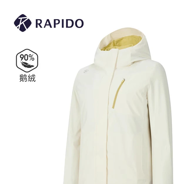 【新品】RAPIDO雳霹道25秋冬女休闲时尚连帽三合一外套CP5939J04