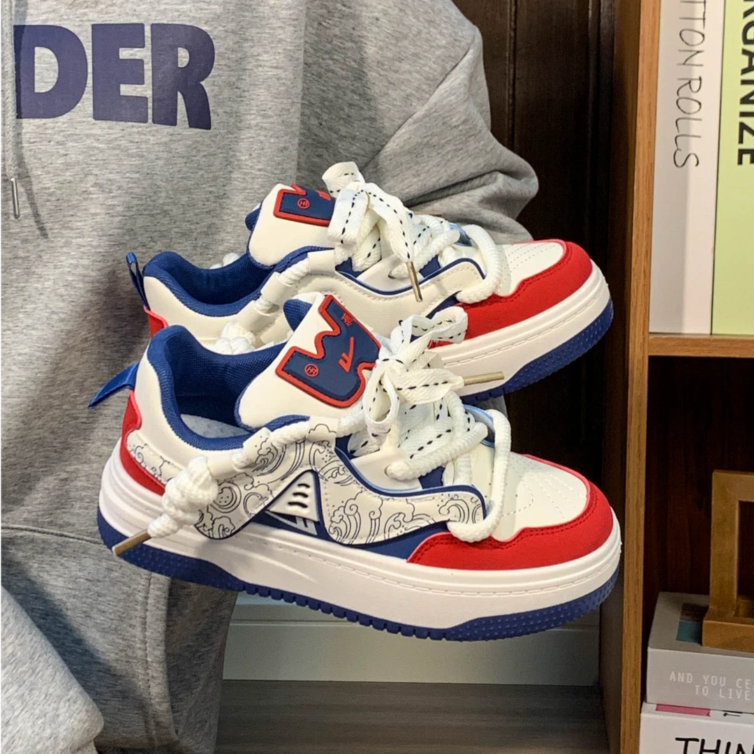 回力情侣鞋2025春秋新款厚底板鞋子男女同款百搭爆款运动休闲鞋男