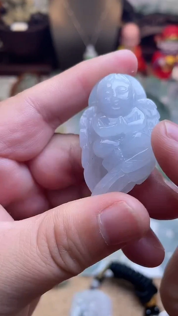 颈饰未镶嵌翡翠天使