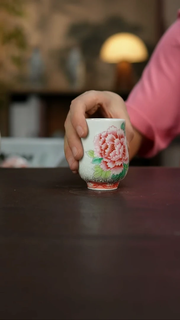 杯景德镇陶瓷杯碗柴烧多人