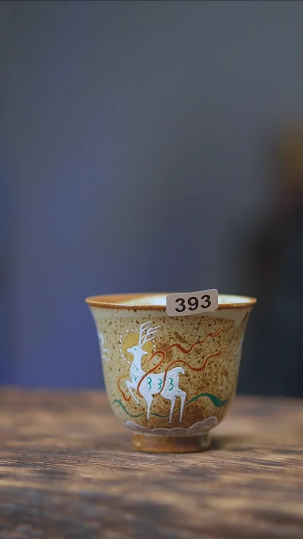 【闪购商品】393景德镇手绘九色鹿单杯