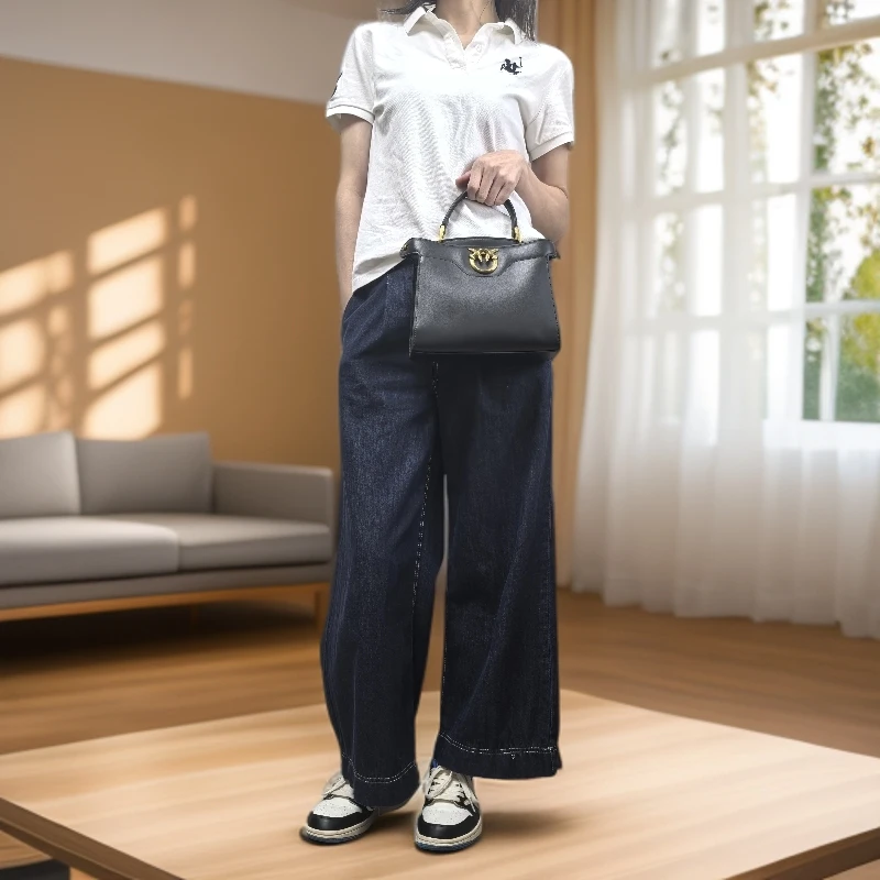 凯丽 黑金手提斜挎女士包/底长22/b2053/PK