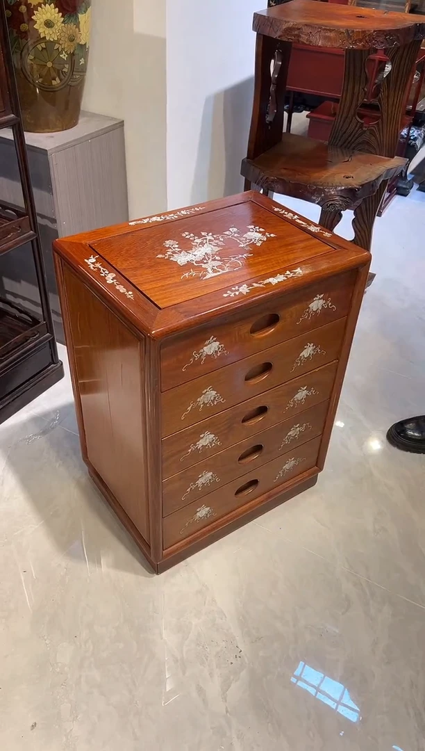 螺钿花梨  五斗柜 大漆漆器大漆漆器