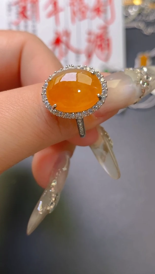 【闪购商品】翡翠耳饰银S925镶嵌天然A货翡翠1