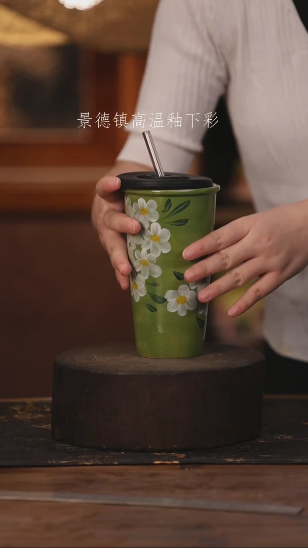 陶瓷景德镇高温釉下手绘陶瓷107