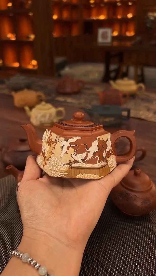 茶壶紫砂米*凤凰于飞