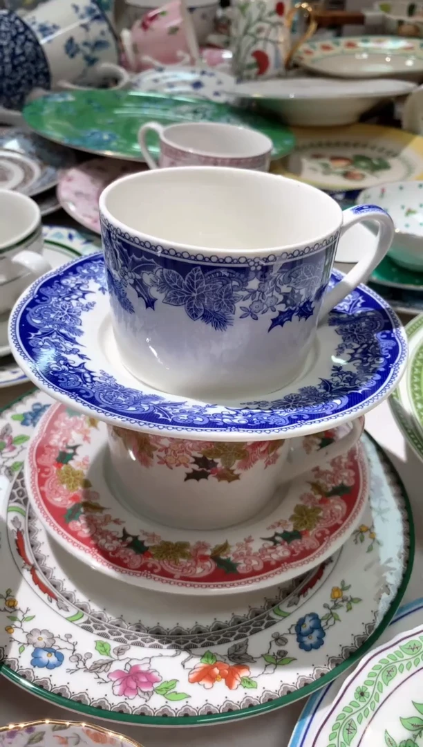 【闪购商品】瓷片陶瓷原单CC130餐具两杯两碟