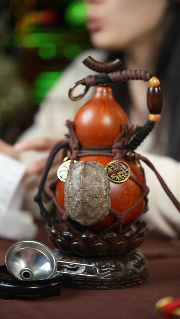 【闪购商品】489号500ml左右的非遗漆器酒葫芦