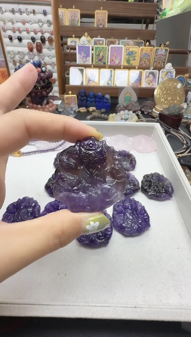 水晶珠宝半成品未镶嵌爱**下水晶吊坠