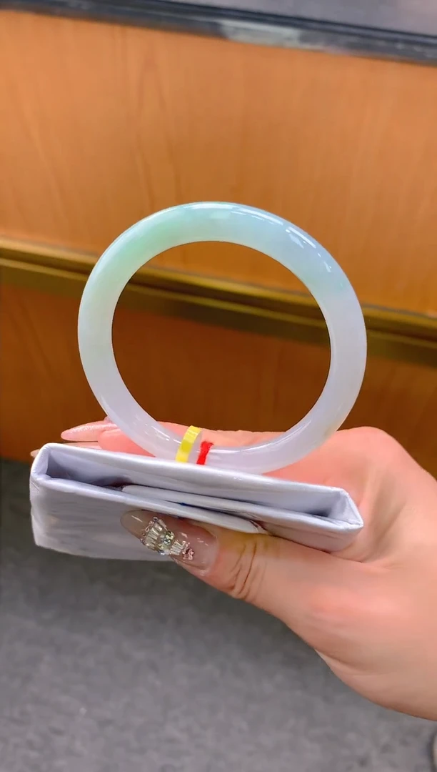 未镶嵌手镯翡翠-F77-圆条56.3