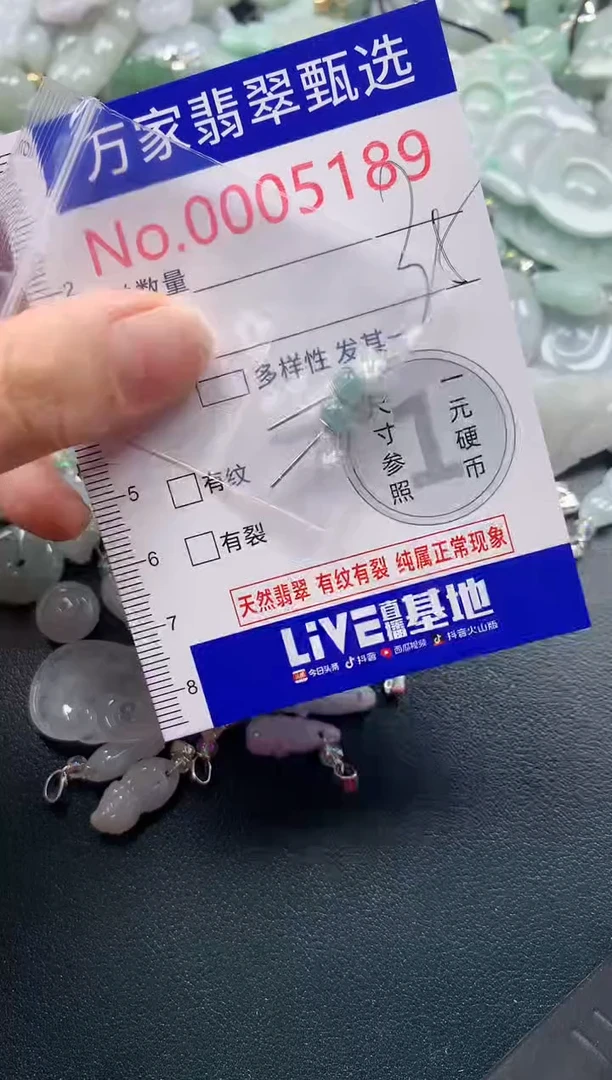 吊坠(不含链)未镶嵌翡翠5189