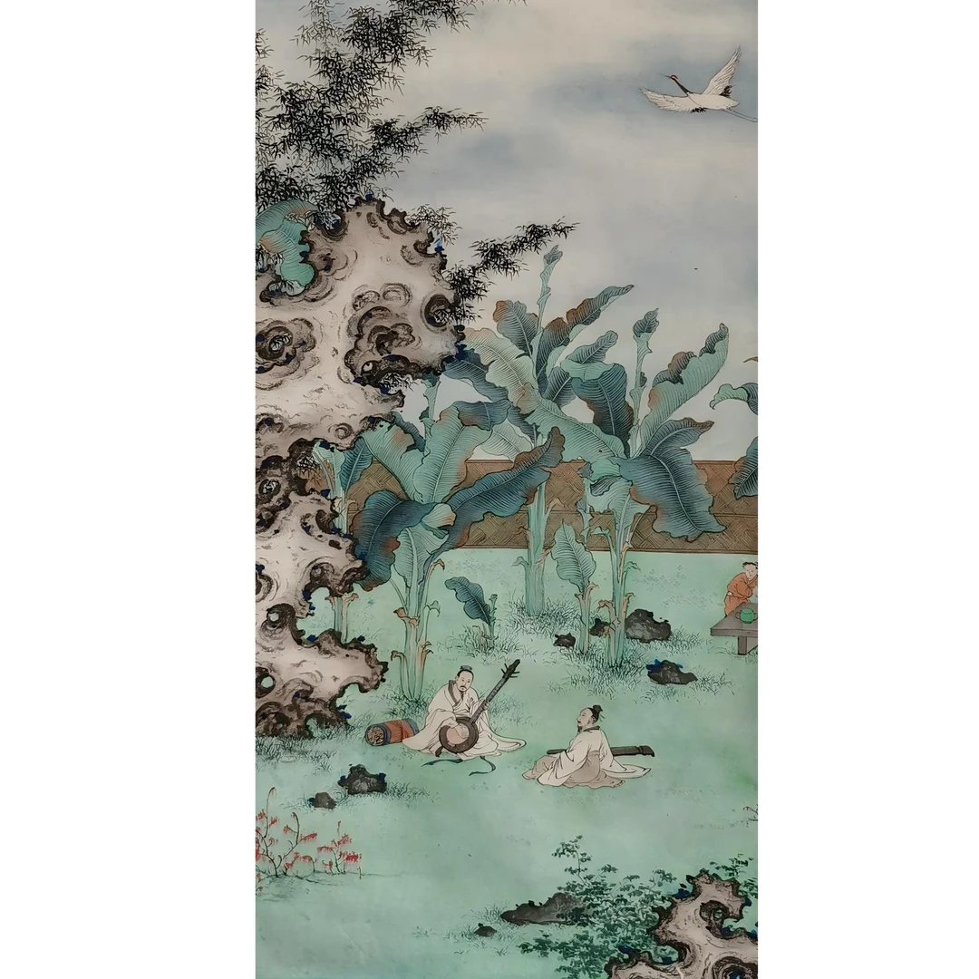 【辽拍】V250709-2-365《山水人物》（1.6平尺）纸本镜片 ws27