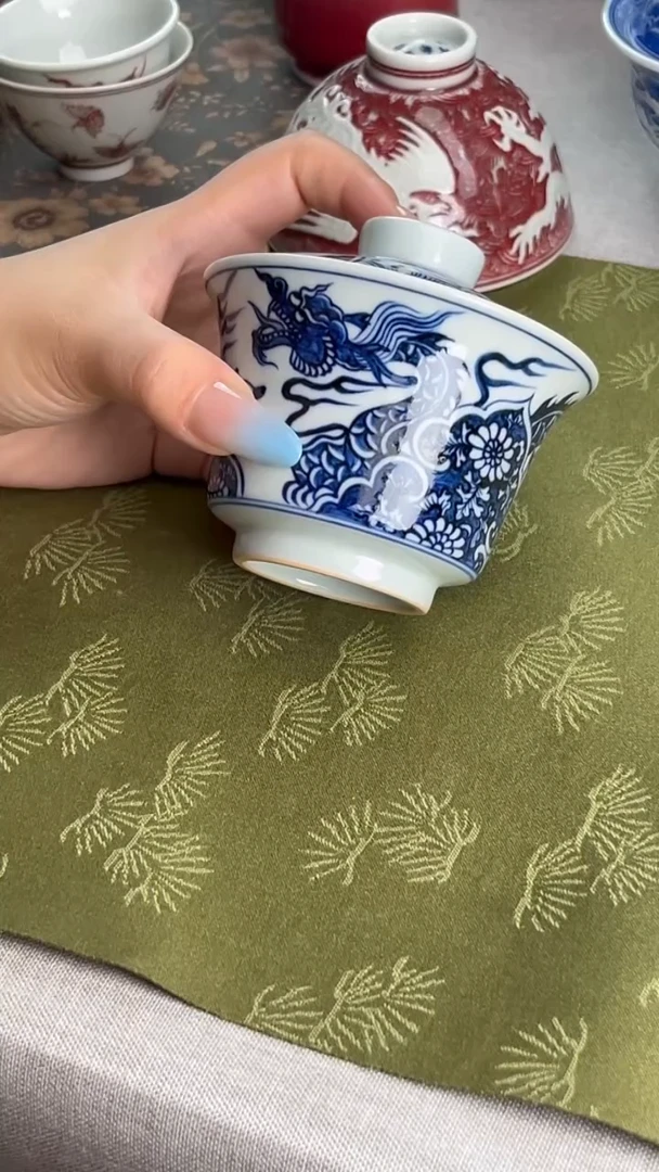 瓷片景德镇毛仔柴窑杯