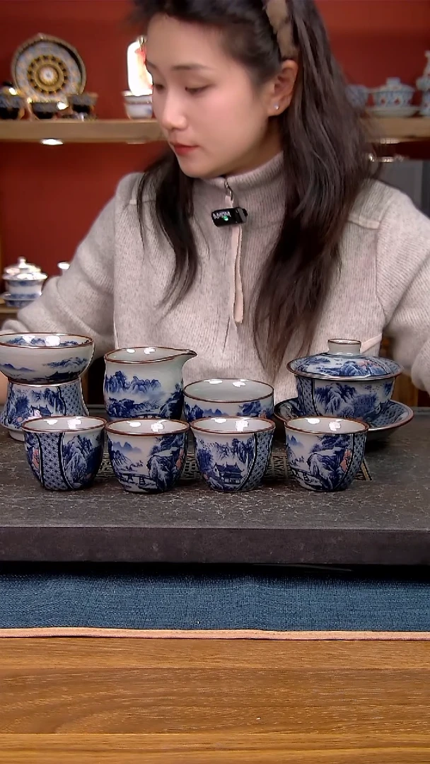 简装家用款8件套 老陶泥开片纹陶瓷茶具