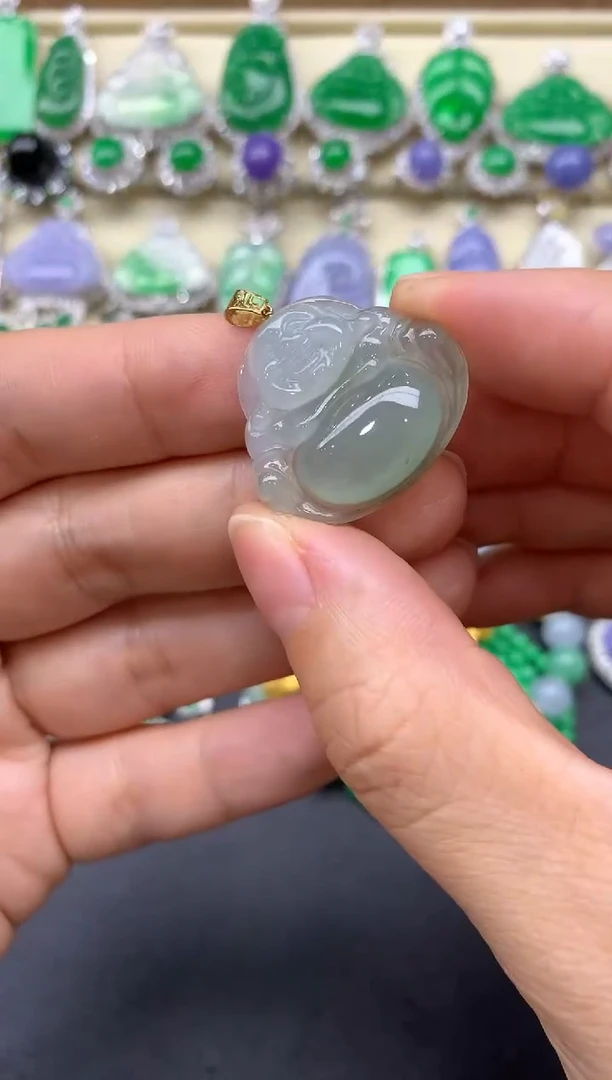 【闪购商品】翡翠颈饰18K金镶嵌91-中国好珍宝