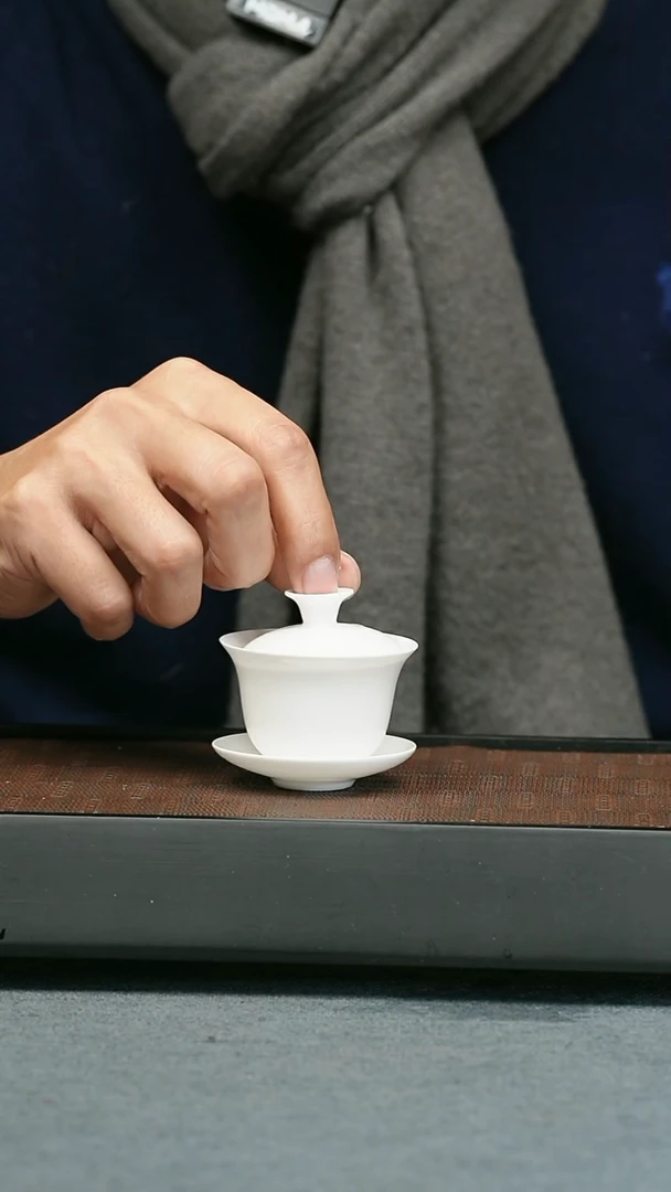 【闪购商品】紫砂茶宠五堂 玲珑骨瓷盖碗