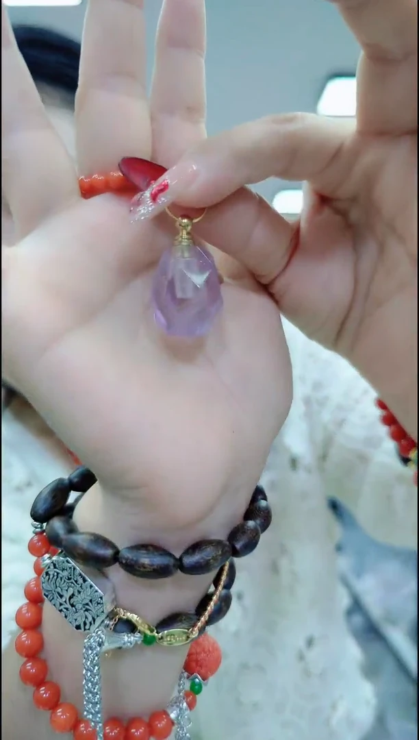 【闪购商品】水晶颈饰合金2614紫水晶吊坠