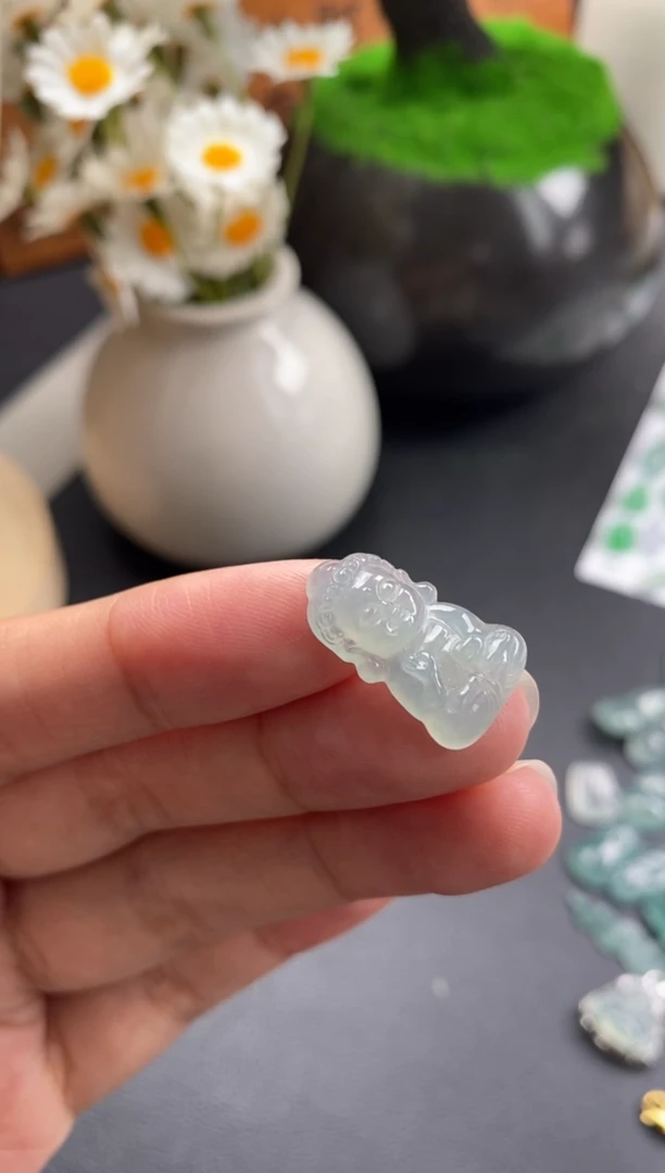 散珠翡翠冰胶宝宝佛