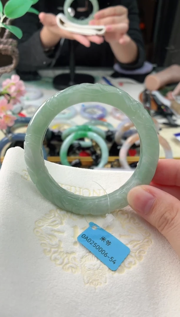 未镶嵌手镯翡翠6  翡翠手镯 55