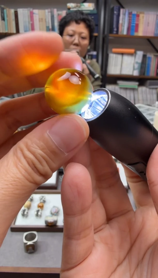 琥珀颈饰未镶嵌单珠2--4-19.3