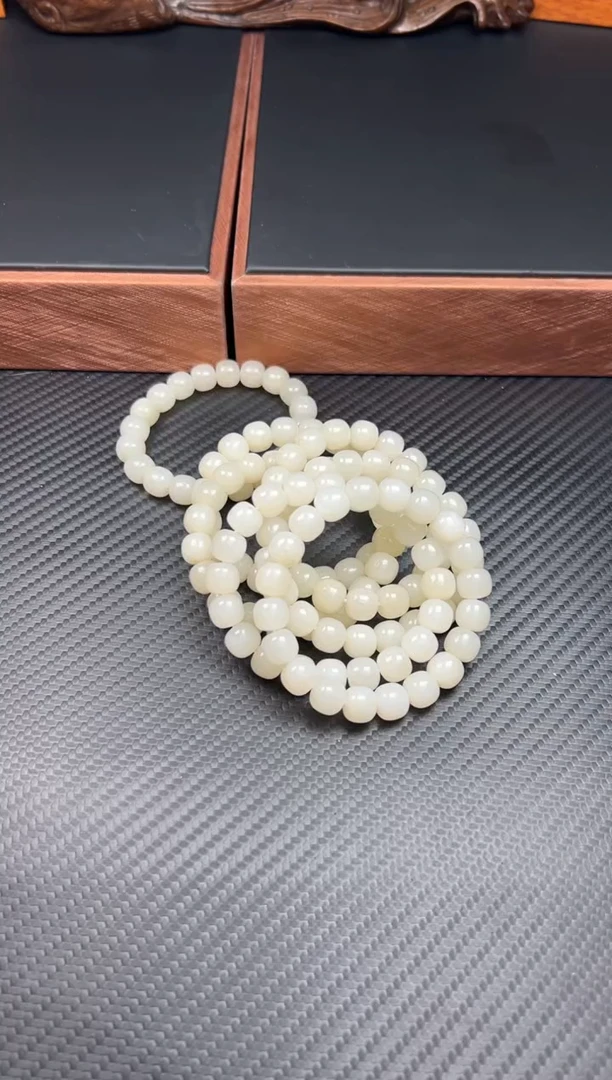 手串未镶嵌和田玉黑山微色差卡10老型M多样性发货拍一发一