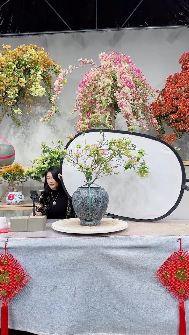 【闪购商品】盆景绿叶樱花