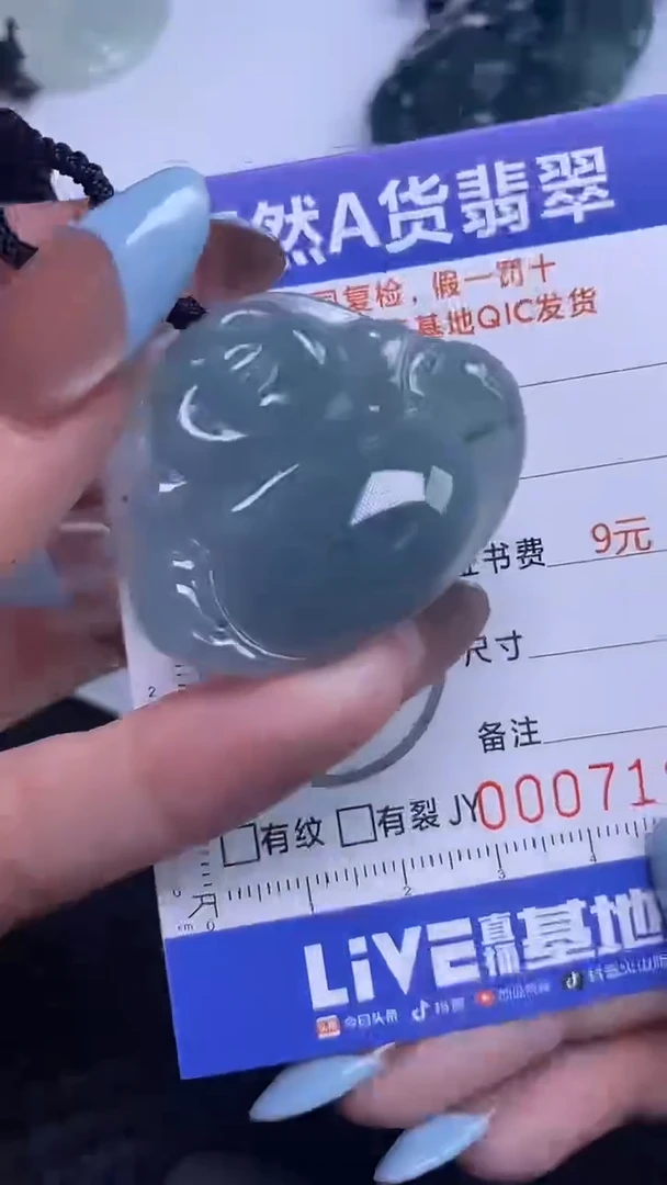 翡翠未镶嵌颈饰    7198