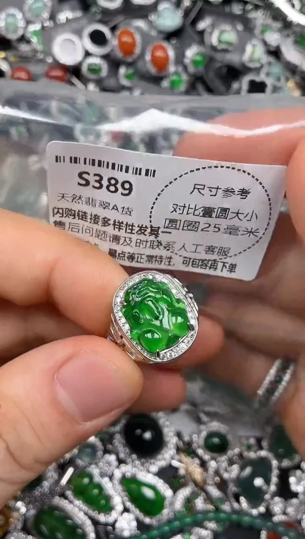 颈饰未镶嵌翡翠S389戒指