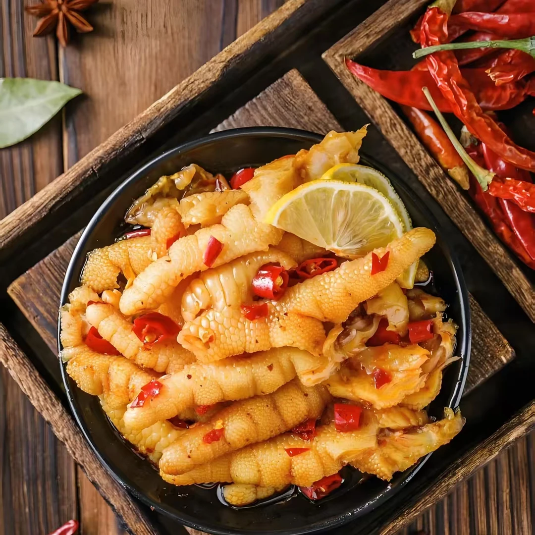蒜香酸辣无骨鸡爪新鲜制作开袋即食