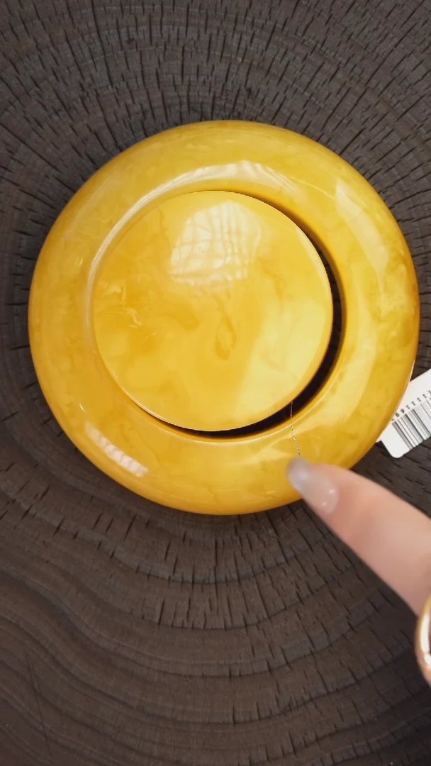 裸石琥珀未镶嵌蜜蜡手镯 圈口62# 30*19 克重258g