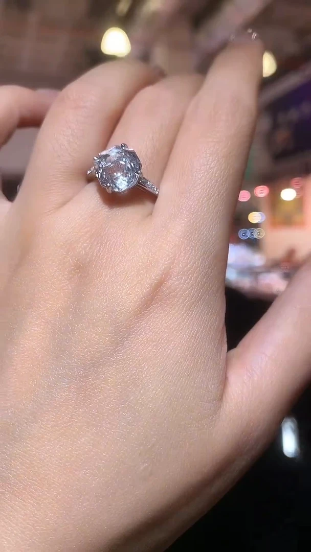 银S925镶嵌戒指水晶【宝石世家严选】