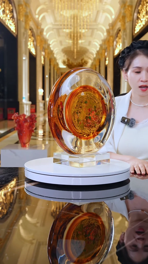摆件AJ05156金色行星+14*16透底座