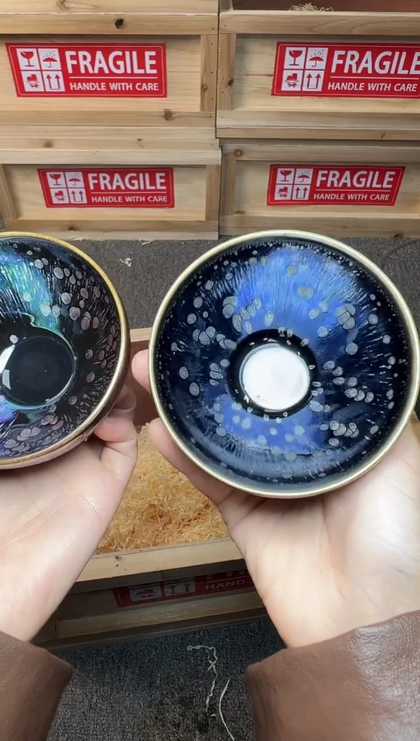 茶盏紫玉+星空 建窑建盏主人杯