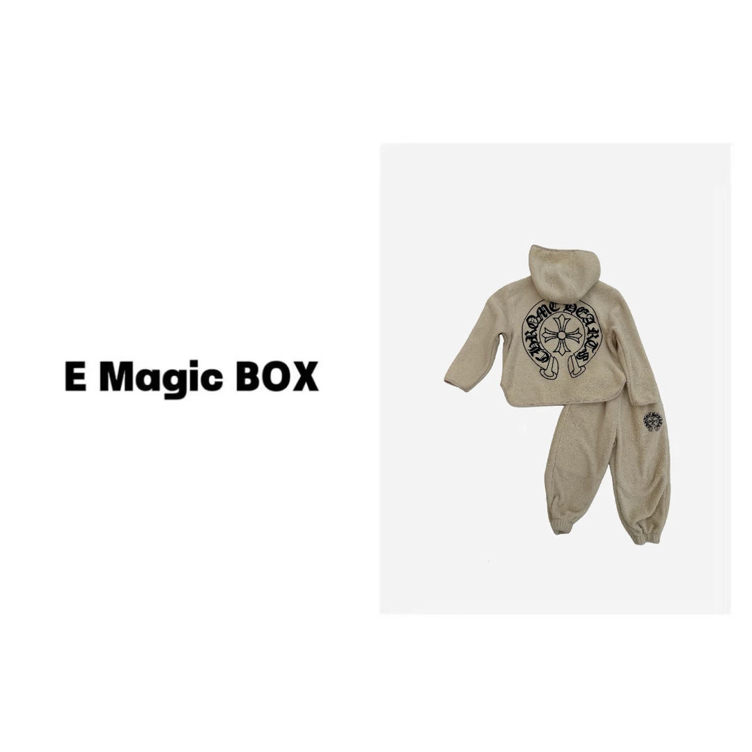 E Magic Box童装“惬意周末”儿童限量款冬季加绒套装C0912