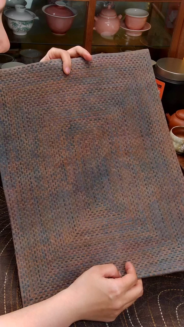 紫砂无1****人Cici手作刺子绣茶席-257