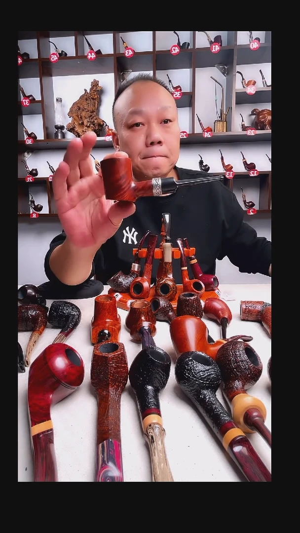 意大利石楠木手工打磨烟斗