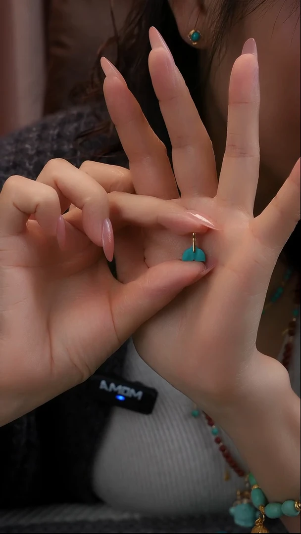 18K金镶嵌绿松石吊坠(不含链)11111