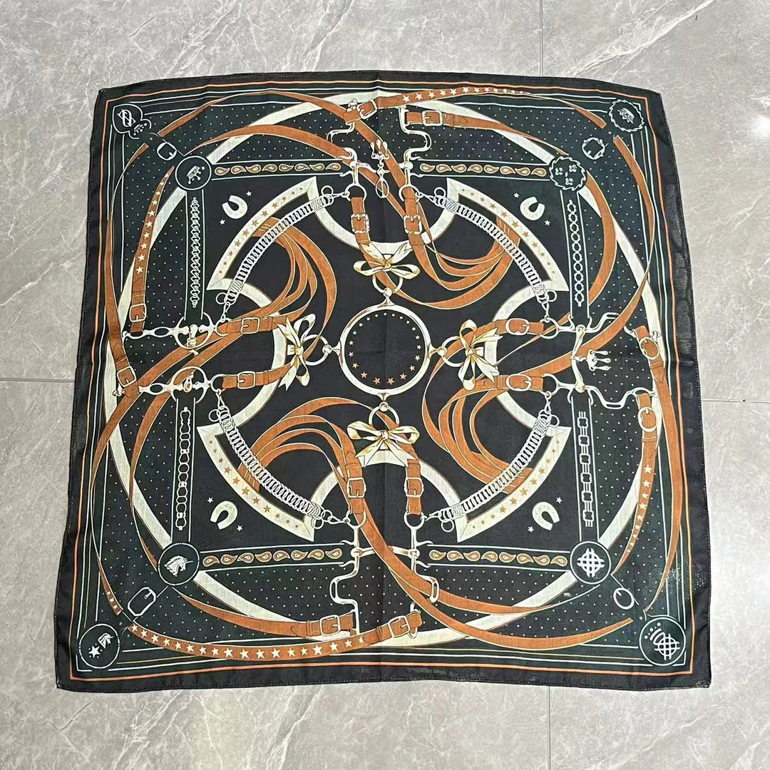 （清晨漫步）新款方巾65*65左右围巾